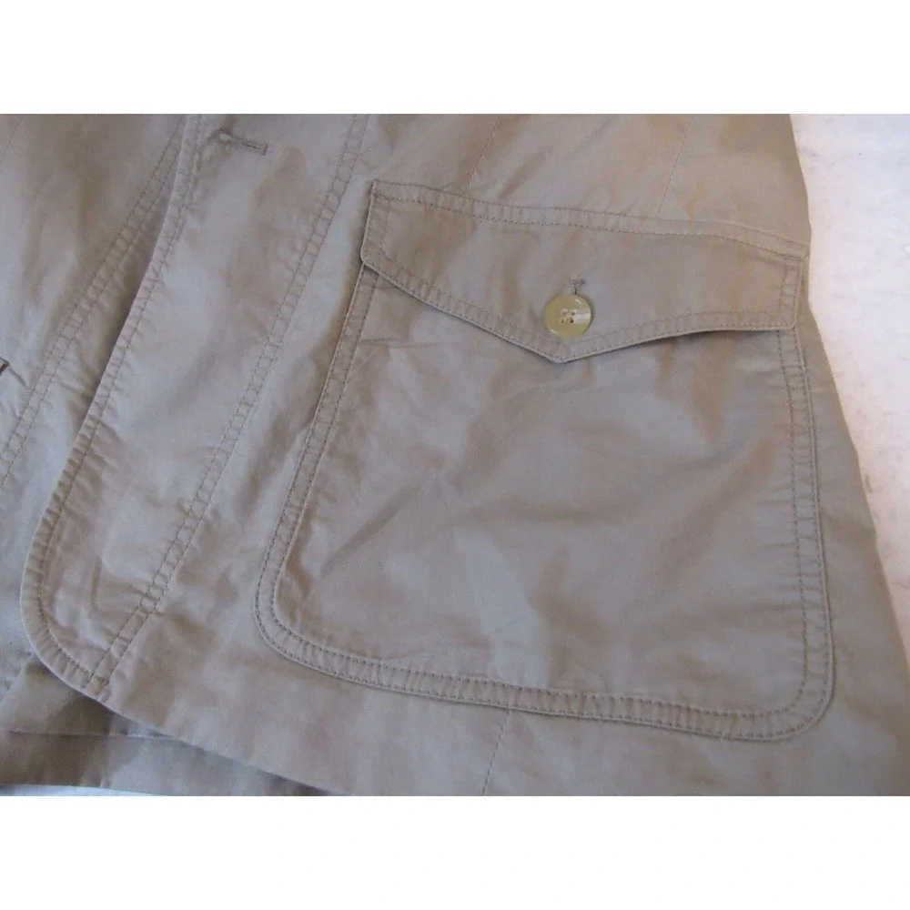 Banana Republic Mens Khaki Tan  100% Cotton Patch Pocket‎ Blazer Sz 42R